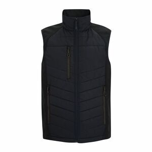 Regatta Mens Full Zip Vest / Black/Ash